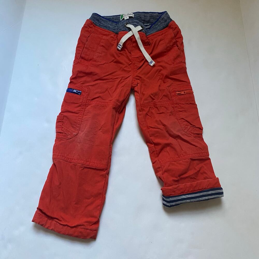Mini Boden Orange Lined Pants